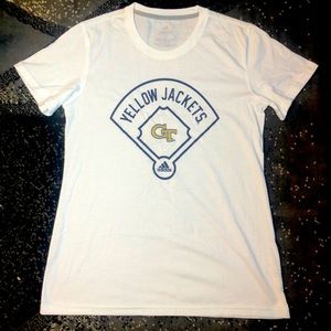 Small Adidas Yellow Jackets Sports Tee